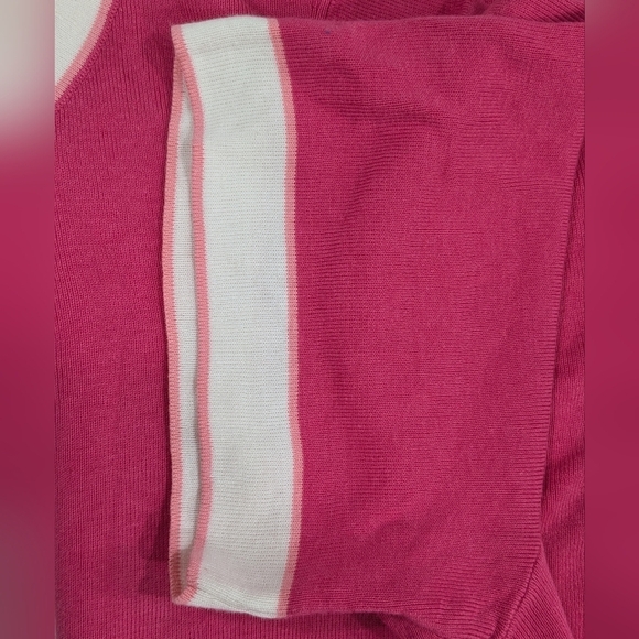 Talbots Plus Woman Pink Knit Top Blouse Crewneck Short Sleeve Stretchy Comfy 2X - Picture 6 of 9